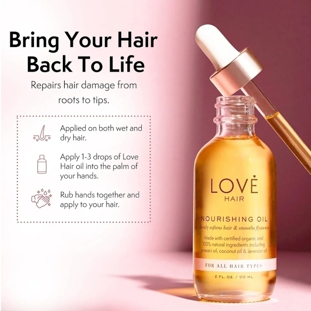 LOVE Hair Nourishing Hair Oil NIB